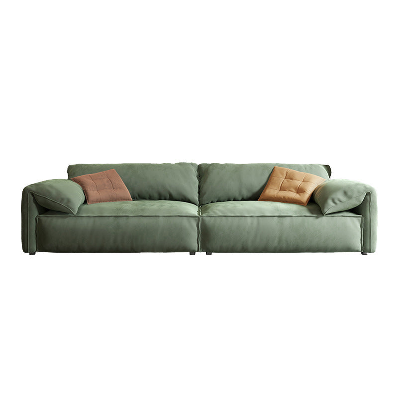 Fabric Living Room Pillow Top Arm Standard Cushions Green Settee Clearhalo 'furn' 'furn_sofas' 'Furniture' 'furniture_sofas' 'kitchen' 'kitchen_sofas' 'Living Room Furniture' 'Sofa' 'sofas' 4804816