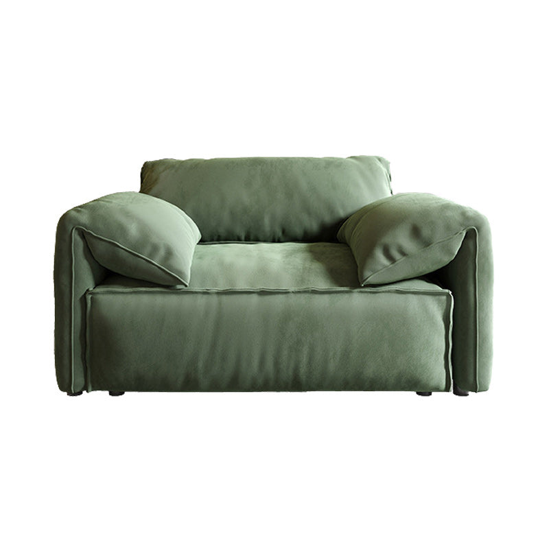 Fabric Living Room Pillow Top Arm Standard Cushions Green Settee 47"L x 39.5"W x 31.5"H Clearhalo 'furn' 'furn_sofas' 'Furniture' 'furniture_sofas' 'kitchen' 'kitchen_sofas' 'Living Room Furniture' 'Sofa' 'sofas' 4804817