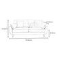34.64"H Scandinavian Microfibe Pillow Top Arm Solid Color Tufted Sofa for Apartment Clearhalo 'furn' 'furn_sofas' 'Furniture' 'furniture_sofas' 'kitchen' 'kitchen_sofas' 'Living Room Furniture' 'Sofa' 'sofas' 4804862
