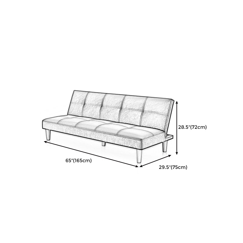 Modern Convertible Armless Sofa Velvet Biscuit Back 2/3-seat Sofa Clearhalo 'furn' 'furn_sofas' 'Furniture' 'furniture_sofas' 'kitchen' 'kitchen_sofas' 'Living Room Furniture' 'Sofa' 'sofas' 4804902