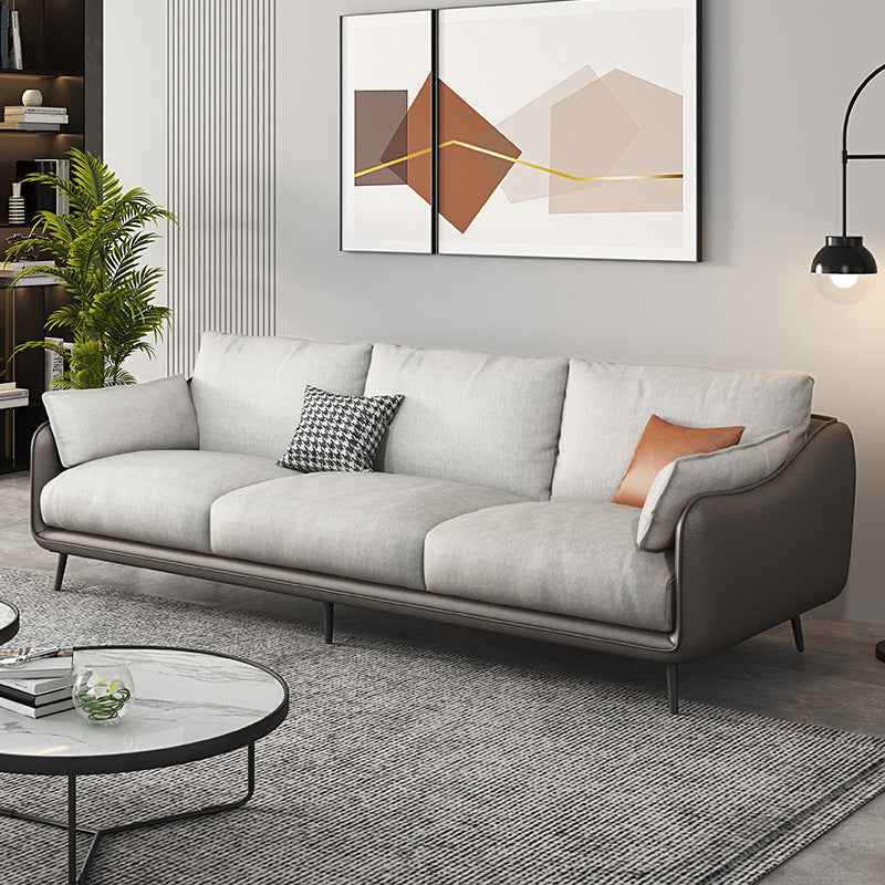 Stain Resistant Faux Leather Settee Furniture Charles Of London Sofa 83.5"L x 35"W x 35"H Latex Clearhalo 'furn' 'furn_sofas' 'Furniture' 'furniture_sofas' 'kitchen' 'kitchen_sofas' 'Living Room Furniture' 'Sofa' 'sofas' 4804916