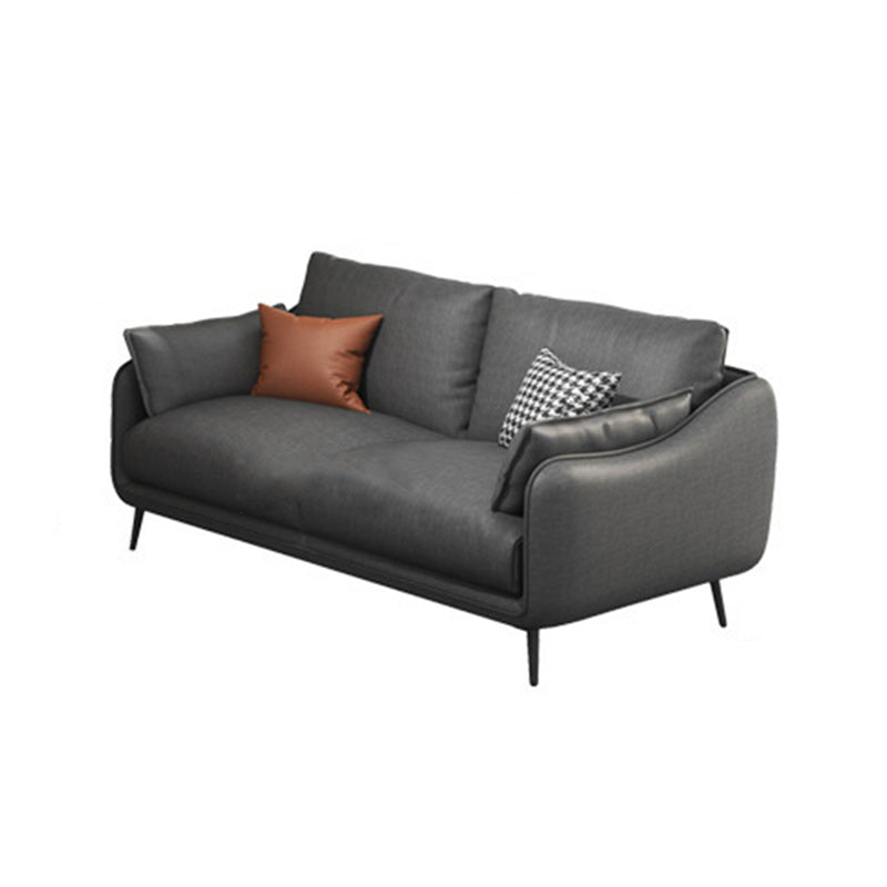 Stain Resistant Faux Leather Settee Furniture Charles Of London Sofa Clearhalo 'furn' 'furn_sofas' 'Furniture' 'furniture_sofas' 'kitchen' 'kitchen_sofas' 'Living Room Furniture' 'Sofa' 'sofas' 4804919