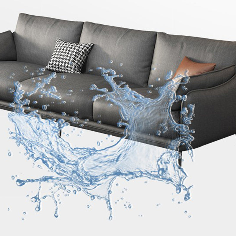 Stain Resistant Faux Leather Settee Furniture Charles Of London Sofa Clearhalo 'furn' 'furn_sofas' 'Furniture' 'furniture_sofas' 'kitchen' 'kitchen_sofas' 'Living Room Furniture' 'Sofa' 'sofas' 4804927