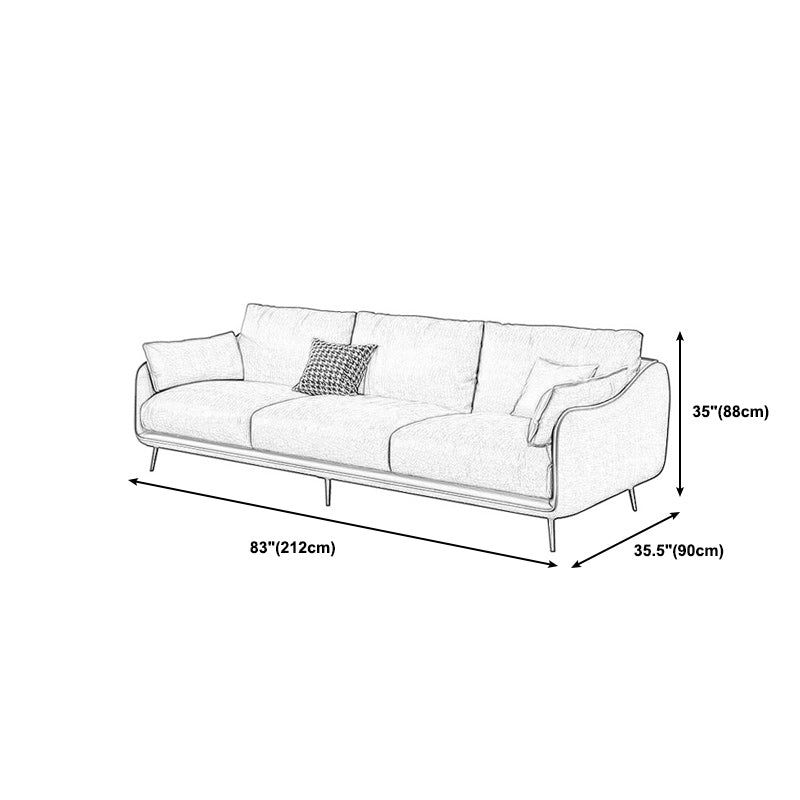 Stain Resistant Faux Leather Settee Furniture Charles Of London Sofa Clearhalo 'furn' 'furn_sofas' 'Furniture' 'furniture_sofas' 'kitchen' 'kitchen_sofas' 'Living Room Furniture' 'Sofa' 'sofas' 4804929