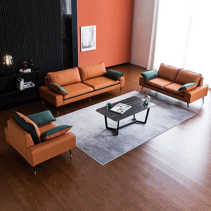 2-seater Bonus Room Square Arm Standard Cushions Modern Seating Clearhalo 'Furniture' 'furniture_sofas' 'kitchen' 'kitchen_sofas' 'Living Room Furniture' 'Sofa' 'sofas' 4804948