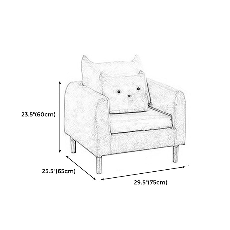 22.83" H Velvet Square Arm Modern Sofa with Tight Back slipcovered Sofa Clearhalo 'furn' 'furn_sofas' 'Furniture' 'furniture_sofas' 'kitchen' 'kitchen_sofas' 'Living Room Furniture' 'Sofa' 'sofas' 4805121