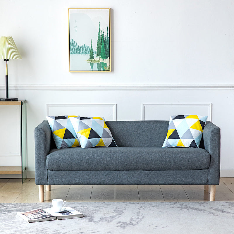 23.23" H Tuxedo Arm Sofa with Tight Back Sofa for Living Room, Apartment Clearhalo 'furn' 'furn_sofas' 'Furniture' 'furniture_sofas' 'kitchen' 'kitchen_sofas' 'Living Room Furniture' 'Sofa' 'sofas' 4805143