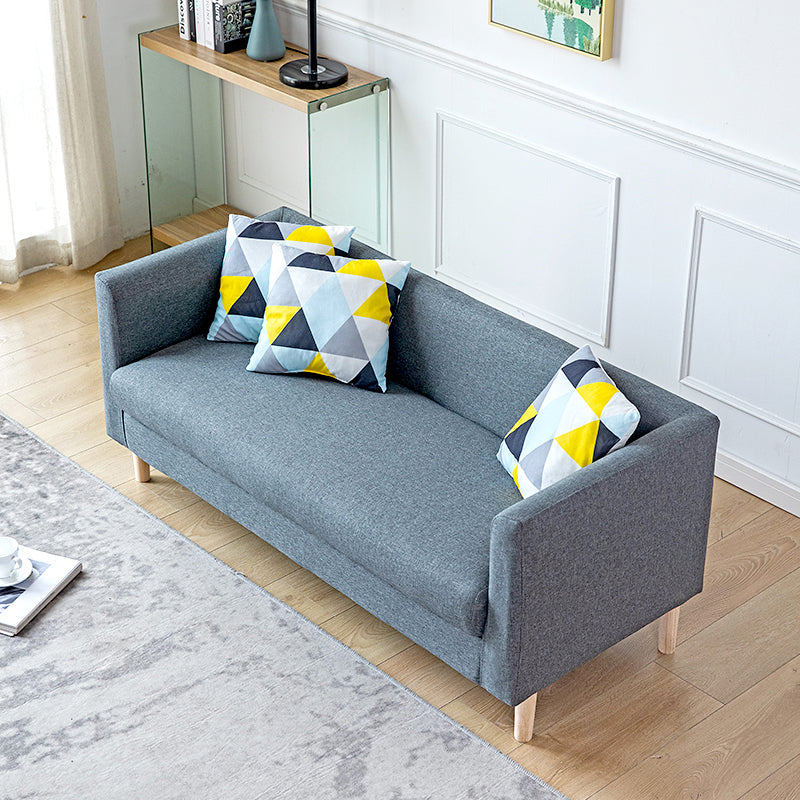 23.23" H Tuxedo Arm Sofa with Tight Back Sofa for Living Room, Apartment Clearhalo 'furn' 'furn_sofas' 'Furniture' 'furniture_sofas' 'kitchen' 'kitchen_sofas' 'Living Room Furniture' 'Sofa' 'sofas' 4805145