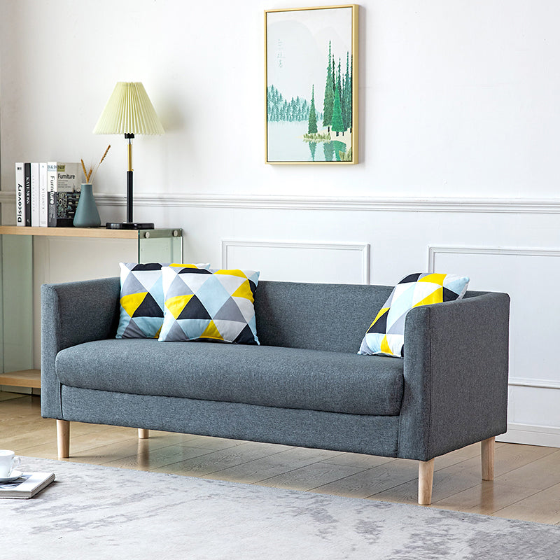 23.23" H Tuxedo Arm Sofa with Tight Back Sofa for Living Room, Apartment Clearhalo 'furn' 'furn_sofas' 'Furniture' 'furniture_sofas' 'kitchen' 'kitchen_sofas' 'Living Room Furniture' 'Sofa' 'sofas' 4805146