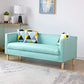 23.23" H Tuxedo Arm Sofa with Tight Back Sofa for Living Room, Apartment Mint Green Clearhalo 'furn' 'furn_sofas' 'Furniture' 'furniture_sofas' 'kitchen' 'kitchen_sofas' 'Living Room Furniture' 'Sofa' 'sofas' 4805161