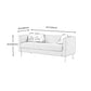 23.23" H Tuxedo Arm Sofa with Tight Back Sofa for Living Room, Apartment Clearhalo 'furn' 'furn_sofas' 'Furniture' 'furniture_sofas' 'kitchen' 'kitchen_sofas' 'Living Room Furniture' 'Sofa' 'sofas' 4805163