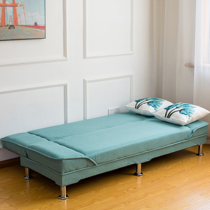 Modern Farmhouse Recliner Tight Back Sofa 31.5"High Armless Sofa 71"L x 25.5"W x 31.5"H Blue Linen Clearhalo 'furn' 'furn_sofas' 'Furniture' 'furniture_sofas' 'kitchen' 'kitchen_sofas' 'Living Room Furniture' 'Sofa' 'sofas' 4805169