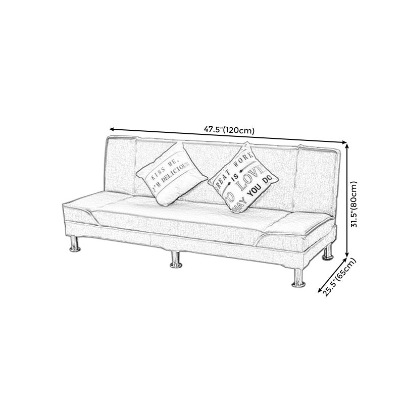 Modern Farmhouse Recliner Tight Back Sofa 31.5"High Armless Sofa Clearhalo 'furn' 'furn_sofas' 'Furniture' 'furniture_sofas' 'kitchen' 'kitchen_sofas' 'Living Room Furniture' 'Sofa' 'sofas' 4805187