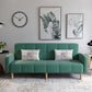 Transitional Modern Loose Back Linen Square Arm Settee with slipcovered Blackish Green Clearhalo 'furn' 'furn_sofas' 'Furniture' 'furniture_sofas' 'kitchen' 'kitchen_sofas' 'Living Room Furniture' 'Sofa' 'sofas' 4805212