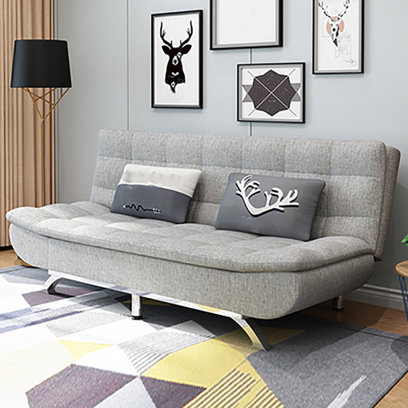 Armless Convertible Sofa with Biscuit Back Foldable Sofa for Living Room,Apartment Coffee Clearhalo 'furn' 'furn_sofas' 'Furniture' 'furniture_sofas' 'kitchen' 'kitchen_sofas' 'Living Room Furniture' 'Sofa' 'sofas' 4805243