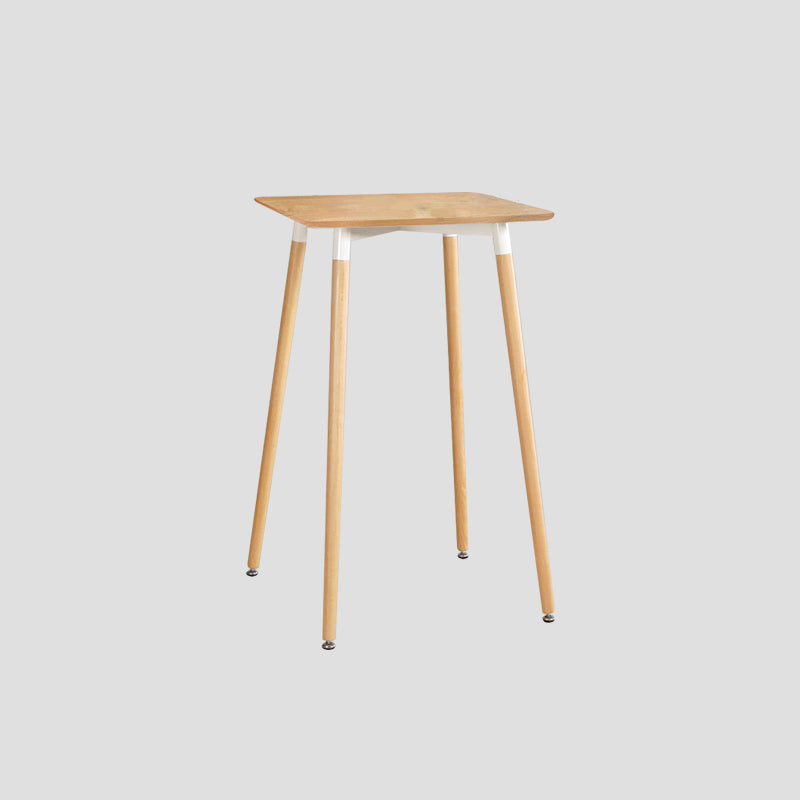 Industrial Square Bar Counter Table Dining Wooden Counter Table for Restaurant Natural Square Clearhalo 'Bar Furniture' 'Bar Tables' 'bar_tables' 'furn' 'furn_bar_tables' 'Furniture' 'furniture_bar_tables' 'Kitchen & Dining Furniture' 4806886