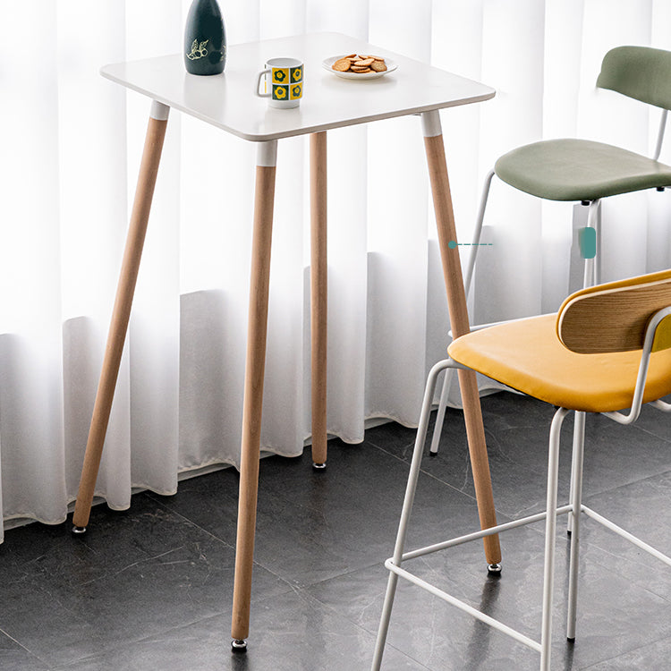 Industrial Square Bar Counter Table Dining Wooden Counter Table for Restaurant Clearhalo 'Bar Furniture' 'Bar Tables' 'bar_tables' 'furn' 'furn_bar_tables' 'Furniture' 'furniture_bar_tables' 'Kitchen & Dining Furniture' 4806888