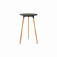 Industrial Square Bar Counter Table Dining Wooden Counter Table for Restaurant Black Round Clearhalo 'Bar Furniture' 'Bar Tables' 'bar_tables' 'furn' 'furn_bar_tables' 'Furniture' 'furniture_bar_tables' 'Kitchen & Dining Furniture' 4806890