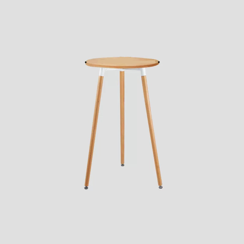 Industrial Square Bar Counter Table Dining Wooden Counter Table for Restaurant Natural Round Clearhalo 'Bar Furniture' 'Bar Tables' 'bar_tables' 'furn' 'furn_bar_tables' 'Furniture' 'furniture_bar_tables' 'Kitchen & Dining Furniture' 4806891