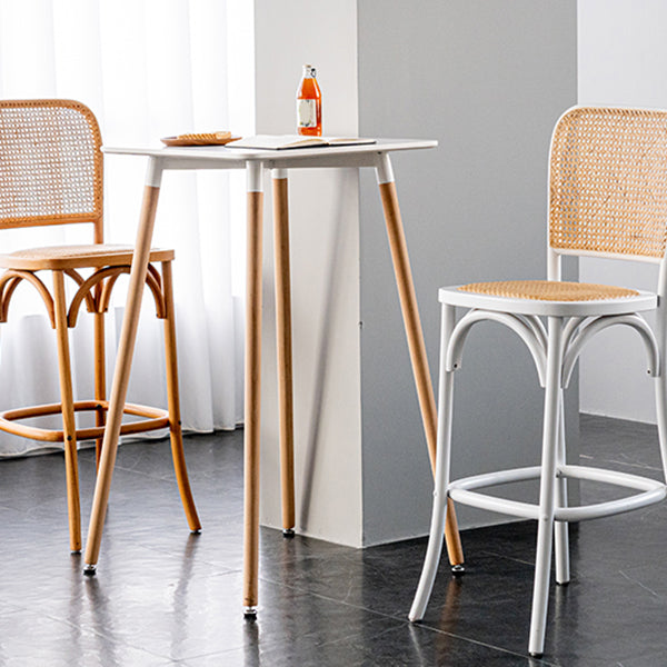 Industrial Square Bar Counter Table Dining Wooden Counter Table for Restaurant Clearhalo 'Bar Furniture' 'Bar Tables' 'bar_tables' 'furn' 'furn_bar_tables' 'Furniture' 'furniture_bar_tables' 'Kitchen & Dining Furniture' 4806892