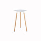 Industrial Square Bar Counter Table Dining Wooden Counter Table for Restaurant White Round Clearhalo 'Bar Furniture' 'Bar Tables' 'bar_tables' 'furn' 'furn_bar_tables' 'Furniture' 'furniture_bar_tables' 'Kitchen & Dining Furniture' 4806893