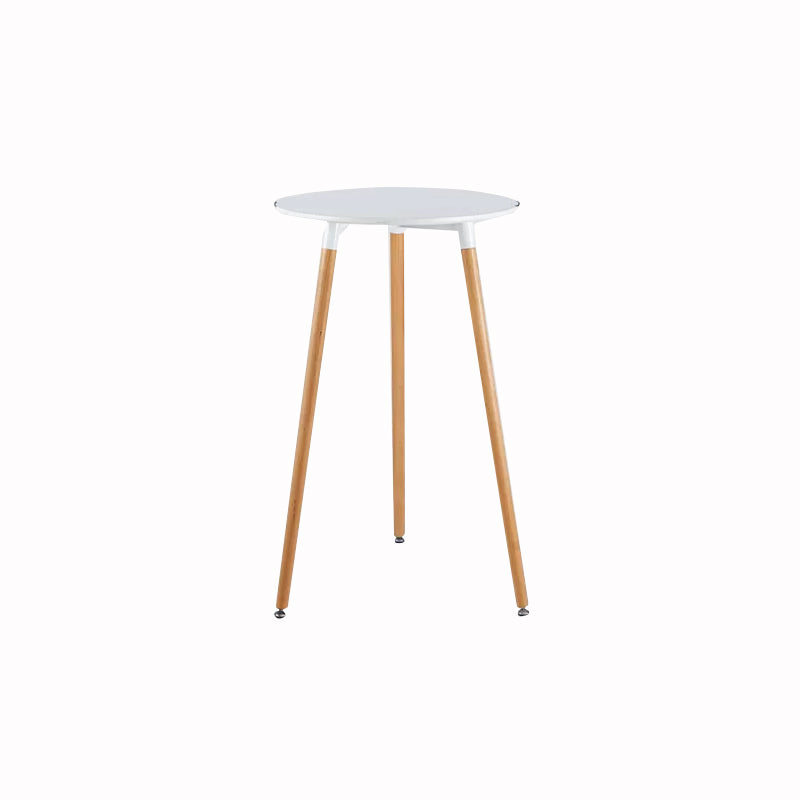 Industrial Square Bar Counter Table Dining Wooden Counter Table for Restaurant White Round Clearhalo 'Bar Furniture' 'Bar Tables' 'bar_tables' 'furn' 'furn_bar_tables' 'Furniture' 'furniture_bar_tables' 'Kitchen & Dining Furniture' 4806893
