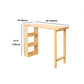 Wood Top Bar Table Traditional Luxury Rectangle Bar Dining Table Clearhalo 'Bar Furniture' 'Bar Tables' 'bar_tables' 'furn' 'furn_bar_tables' 'Furniture' 'furniture_bar_tables' 'Kitchen & Dining Furniture' 4806933