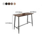 Rectangle Bar Table Contemporary Bar Table with Trestle Base,47.24"W x 23.62"L x 41.34"H Clearhalo 'Bar Furniture' 'Bar Tables' 'bar_tables' 'Furniture' 'furniture_bar_tables' 'Kitchen & Dining Furniture' 4806944