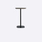 Industrial Round Bar Counter Table Wooden Dining Table for Kitchen 23.6"L x 23.6"W x 37.4"H Black Without Chairs Clearhalo 'Bar Furniture' 'Bar Tables' 'bar_tables' 'furn' 'furn_bar_tables' 'Furniture' 'furniture_bar_tables' 'Kitchen & Dining Furniture' 4806949