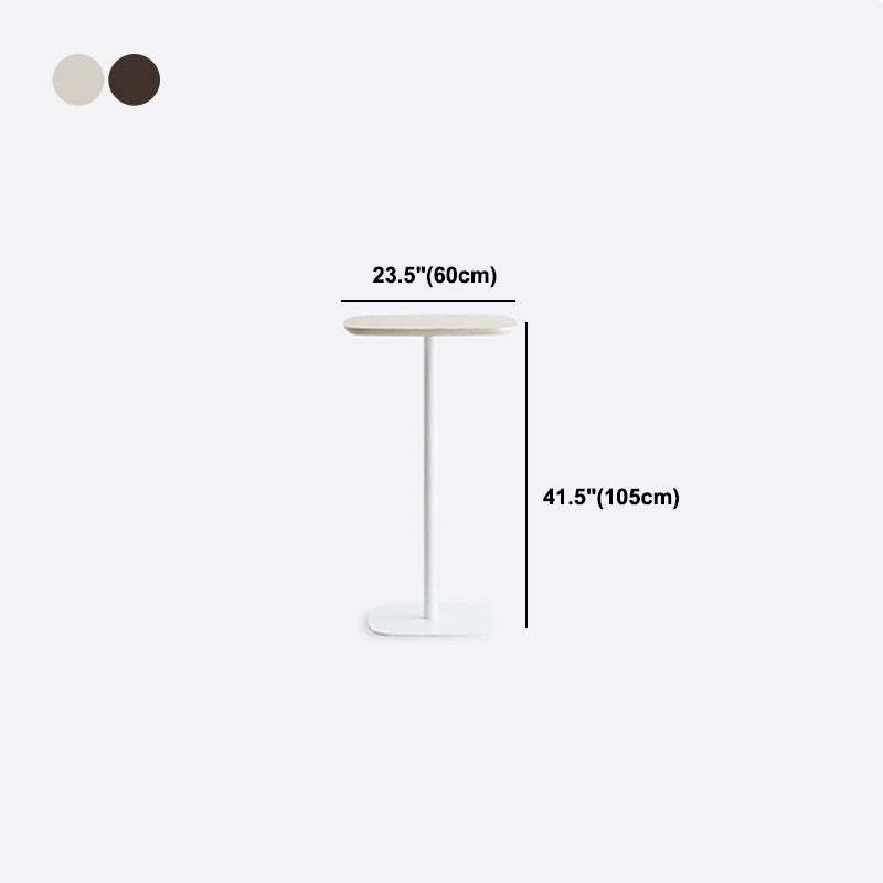 Industrial Round Bar Counter Table Wooden Dining Table for Kitchen Clearhalo 'Bar Furniture' 'Bar Tables' 'bar_tables' 'furn' 'furn_bar_tables' 'Furniture' 'furniture_bar_tables' 'Kitchen & Dining Furniture' 4806957