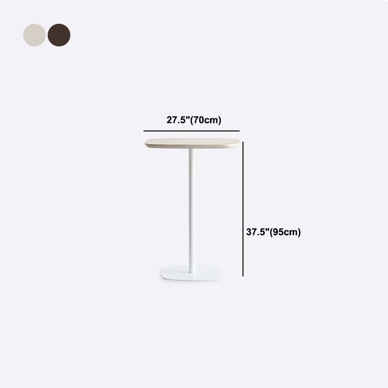 Industrial Round Bar Counter Table Wooden Dining Table for Kitchen Clearhalo 'Bar Furniture' 'Bar Tables' 'bar_tables' 'furn' 'furn_bar_tables' 'Furniture' 'furniture_bar_tables' 'Kitchen & Dining Furniture' 4806958