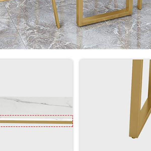 Nordic Style Rectangle Bar Counter Table Sintered Stone Dining Table for Kitchen Clearhalo 'Bar Furniture' 'Bar Tables' 'bar_tables' 'furn' 'furn_bar_tables' 'Furniture' 'furniture_bar_tables' 'Kitchen & Dining Furniture' 4806992
