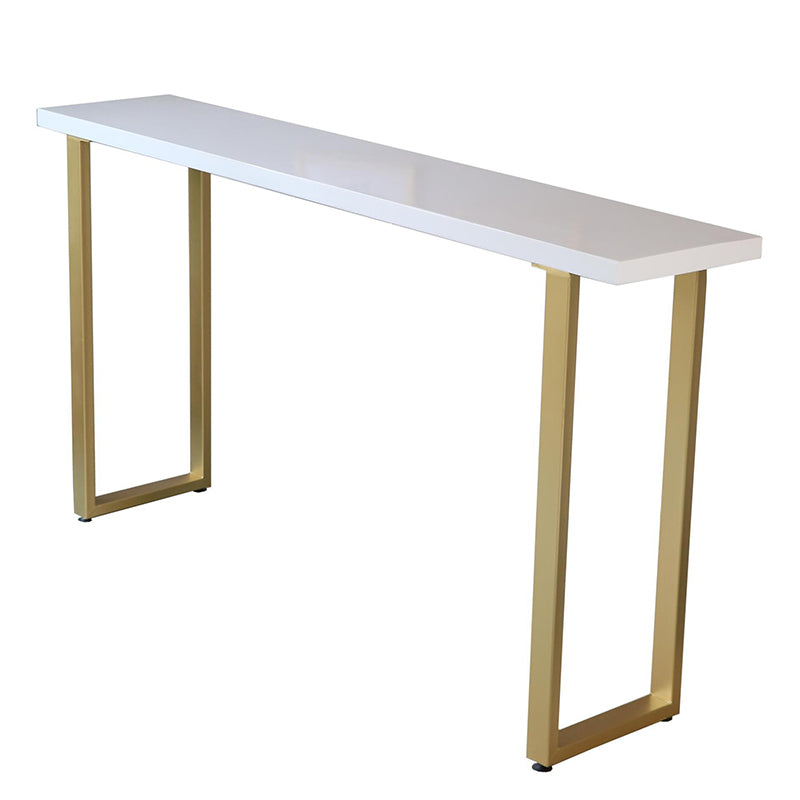 Wood Top Bar Dining Table Traditional Luxury Rectangle Bar Table with Sled Base Clearhalo 'Bar Furniture' 'Bar Tables' 'bar_tables' 'furn' 'furn_bar_tables' 'Furniture' 'furniture_bar_tables' 'Kitchen & Dining Furniture' 4807004