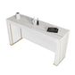 Modern Rectangle Bar Counter Table Sintered Stone Dining Table for Kitchen Clearhalo 'Bar Furniture' 'Bar Tables' 'bar_tables' 'furn' 'furn_bar_tables' 'Furniture' 'furniture_bar_tables' 'Kitchen & Dining Furniture' 4807018