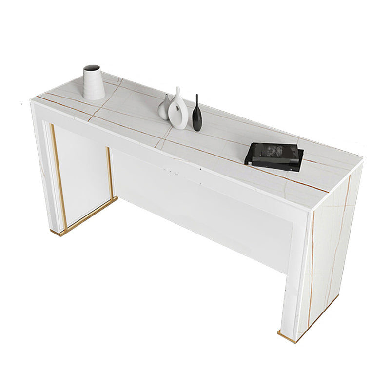 Modern Rectangle Bar Counter Table Sintered Stone Dining Table for Kitchen Clearhalo 'Bar Furniture' 'Bar Tables' 'bar_tables' 'furn' 'furn_bar_tables' 'Furniture' 'furniture_bar_tables' 'Kitchen & Dining Furniture' 4807018