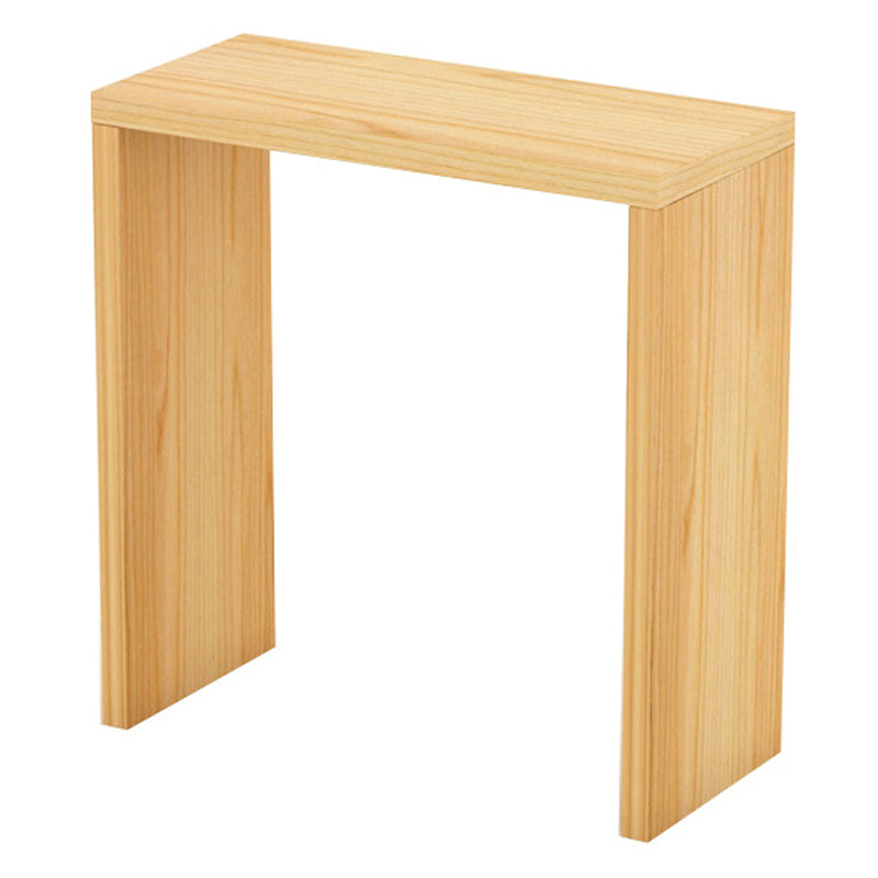 Contemporary Style Rectangle Bar Counter Table Wooden Dining Table for Kitchen 39.4"L x 15.7"W x 41.3"H Without Chairs Clearhalo 'Bar Furniture' 'Bar Tables' 'bar_tables' 'furn' 'furn_bar_tables' 'Furniture' 'furniture_bar_tables' 'Kitchen & Dining Furniture' 4807029