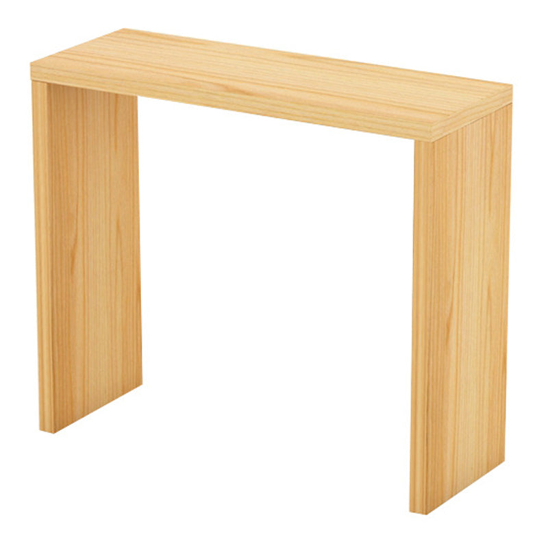 Contemporary Style Rectangle Bar Counter Table Wooden Dining Table for Kitchen 47.2"L x 15.7"W x 41.3"H Without Chairs Clearhalo 'Bar Furniture' 'Bar Tables' 'bar_tables' 'furn' 'furn_bar_tables' 'Furniture' 'furniture_bar_tables' 'Kitchen & Dining Furniture' 4807030