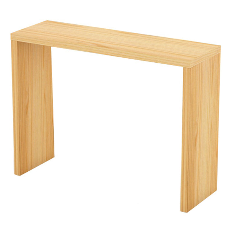 Contemporary Style Rectangle Bar Counter Table Wooden Dining Table for Kitchen 55.1"L x 15.7"W x 41.3"H Without Chairs Clearhalo 'Bar Furniture' 'Bar Tables' 'bar_tables' 'furn' 'furn_bar_tables' 'Furniture' 'furniture_bar_tables' 'Kitchen & Dining Furniture' 4807032