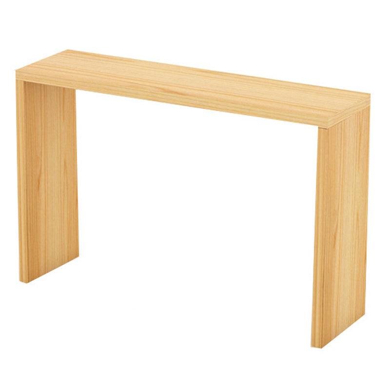 Contemporary Style Rectangle Bar Counter Table Wooden Dining Table for Kitchen 63"L x 15.7"W x 41.3"H Without Chairs Clearhalo 'Bar Furniture' 'Bar Tables' 'bar_tables' 'furn' 'furn_bar_tables' 'Furniture' 'furniture_bar_tables' 'Kitchen & Dining Furniture' 4807034