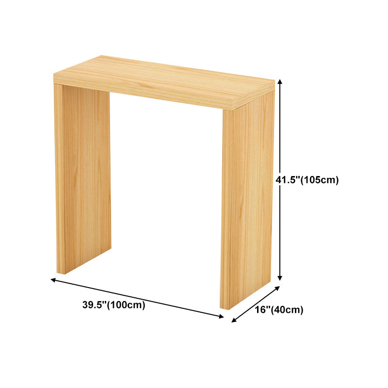 Contemporary Style Rectangle Bar Counter Table Wooden Dining Table for Kitchen Clearhalo 'Bar Furniture' 'Bar Tables' 'bar_tables' 'furn' 'furn_bar_tables' 'Furniture' 'furniture_bar_tables' 'Kitchen & Dining Furniture' 4807040