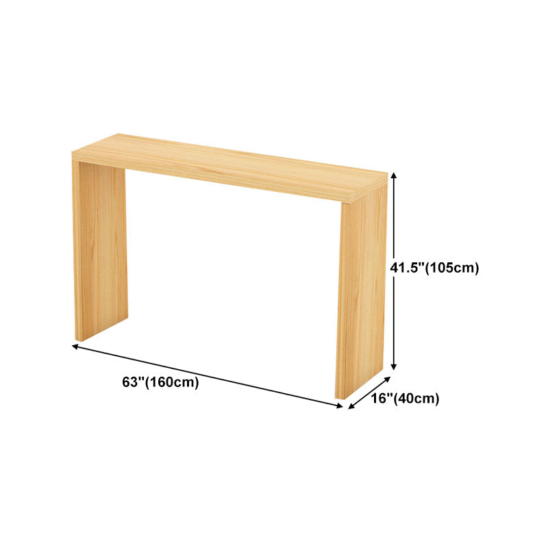 Contemporary Style Rectangle Bar Counter Table Wooden Dining Table for Kitchen Clearhalo 'Bar Furniture' 'Bar Tables' 'bar_tables' 'furn' 'furn_bar_tables' 'Furniture' 'furniture_bar_tables' 'Kitchen & Dining Furniture' 4807043