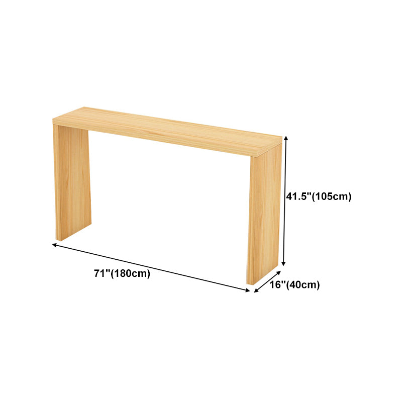 Contemporary Style Rectangle Bar Counter Table Wooden Dining Table for Kitchen Clearhalo 'Bar Furniture' 'Bar Tables' 'bar_tables' 'furn' 'furn_bar_tables' 'Furniture' 'furniture_bar_tables' 'Kitchen & Dining Furniture' 4807044