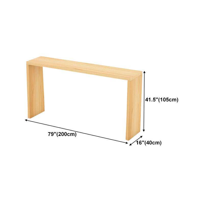Contemporary Style Rectangle Bar Counter Table Wooden Dining Table for Kitchen Clearhalo 'Bar Furniture' 'Bar Tables' 'bar_tables' 'furn' 'furn_bar_tables' 'Furniture' 'furniture_bar_tables' 'Kitchen & Dining Furniture' 4807045