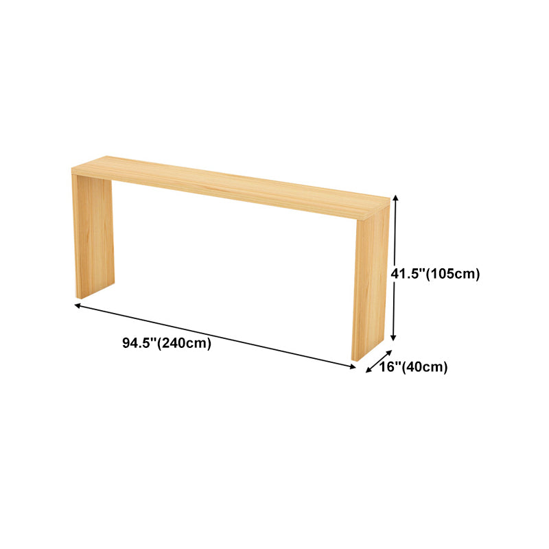 Contemporary Style Rectangle Bar Counter Table Wooden Dining Table for Kitchen Clearhalo 'Bar Furniture' 'Bar Tables' 'bar_tables' 'furn' 'furn_bar_tables' 'Furniture' 'furniture_bar_tables' 'Kitchen & Dining Furniture' 4807047