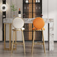 Nordic Glam Rectangle Bar Counter Table Sintered Stone Dining Table for Kitchen 63"L x 15.7"W x 39.4"H Gold Without Chairs Clearhalo 'Bar Furniture' 'Bar Tables' 'bar_tables' 'furn' 'furn_bar_tables' 'Furniture' 'furniture_bar_tables' 'Kitchen & Dining Furniture' 4807088