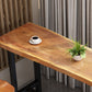 Pine Wood Bar Table Industrial Bar Dining Table with Trestle Base Clearhalo 'Bar Furniture' 'Bar Tables' 'bar_tables' 'furn' 'furn_bar_tables' 'Furniture' 'furniture_bar_tables' 'Kitchen & Dining Furniture' 4807120