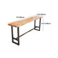 Pine Wood Bar Table Industrial Bar Dining Table with Trestle Base Clearhalo 'Bar Furniture' 'Bar Tables' 'bar_tables' 'furn' 'furn_bar_tables' 'Furniture' 'furniture_bar_tables' 'Kitchen & Dining Furniture' 4807140