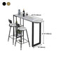 White Stone Top Bar Table Traditional Luxury Bar Table with Sled Base Clearhalo 'Bar Furniture' 'Bar Tables' 'bar_tables' 'furn' 'furn_bar_tables' 'Furniture' 'furniture_bar_tables' 'Kitchen & Dining Furniture' 4807280