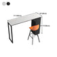 Stone Top Bar Dining Table Traditional Luxury Bar Table with Black Sled Base Clearhalo 'Bar Furniture' 'Bar Tables' 'bar_tables' 'furn' 'furn_bar_tables' 'Furniture' 'furniture_bar_tables' 'Kitchen & Dining Furniture' 4807302