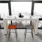 Stone Top Bar Dining Table Contemporary Bar Dining Table with Sled Base Clearhalo 'Bar Furniture' 'Bar Tables' 'bar_tables' 'furn' 'furn_bar_tables' 'Furniture' 'furniture_bar_tables' 'Kitchen & Dining Furniture' 4807334
